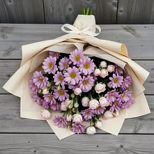 Букет цветов из:  Розы и Хризантемы в Дербенте